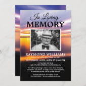 ビーチメモリアル |お祝いの写真 招待状 (正面/裏面)