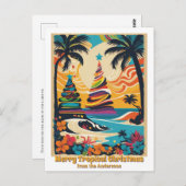 ビーチメリーからの熱帯クリスマス ポストカード (正面/裏面)