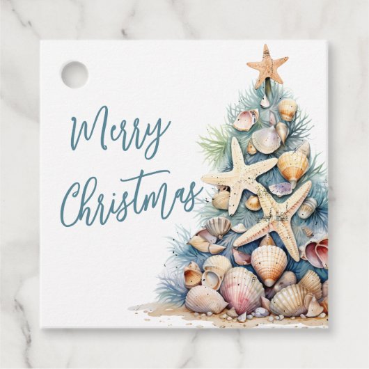 ビーチメリークリスマスプレゼント フェイバータグ (正面)