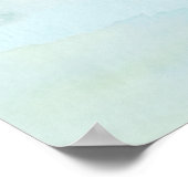 ビーチモダンをテーマにしたブライダルシャワー歓迎ポスター ポスター (角)