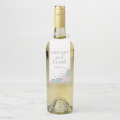 ビーチモダンシーシェルズコーラルアンドティール(緑がかった色) ボトルネックタグ (ボトル)