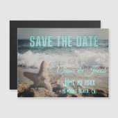 ビーチモダンシーン日付の磁気カードを保存 (正面/裏面)