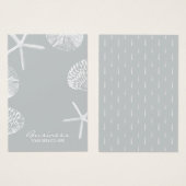 ビーチモダンテーマシーシェルズグレーイヤリングディスプレイ (正面&裏面)