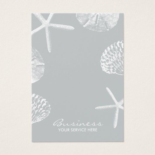 ビーチモダンテーマシーシェルズグレーイヤリングディスプレイ (正面)