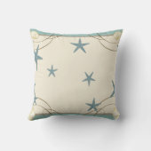 ビーチモダンハウスデコールスターフィッシュサンドドル クッション (裏面)