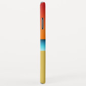 ビーチモダンヨガウォリアーポーズシルエットアサナ Case-Mate iPhoneケース (裏面/右)