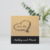 ビーチモダン先結婚招待状 招待状 (スタンド正面)