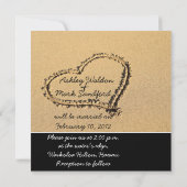 ビーチモダン先結婚招待状 招待状 (裏面)