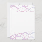 ビーチモダン赤面ピンクブライダルシャワー 招待状 (裏面)