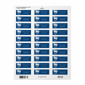 ビーチモナコブルーパームツリーデスティネーションシャルボード ラベル (フルシート)