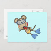 ビーチモンキーシュノーケリングTシャツ&ギフト ポストカード (正面/裏面)