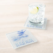 ビーチモードコースター ガラスコースター (アングル)