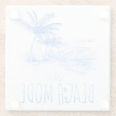 ビーチモードコースター ガラスコースター (裏面)