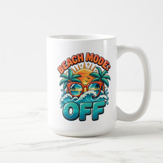 ビーチモード：オフ コーヒーマグカップ (右)