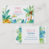ビーチヤシとパイナップルの名刺 名刺 (正面/裏面)