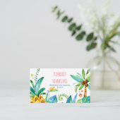 ビーチヤシとパイナップルの名刺 名刺 (スタンド正面)