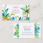 ビーチヤシとパイナップルの名刺 名刺 (正面/裏面)