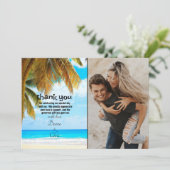 ビーチヤシの木の海先 サンキューカード (スタンド正面)