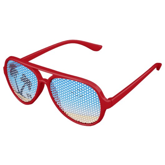 ビーチヤシの木 アビエーターサングラス (アングル)