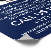 ビーチヤシの木、旅行代理店広告の ポスター (角)