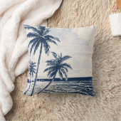 ビーチヤシ木化粧枕 クッション (ブランケット)