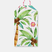 ビーチヤシ熱帯結婚花 ギフトタグ (裏面)