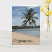 ビーチヤシ カード (黄色い花)
