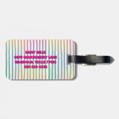 ビーチユニコーン荷物タグ ラゲッジタグ (裏面横)