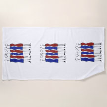 ビーチユニークタオル(手書き)