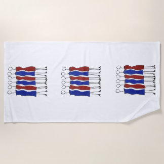 ビーチユニークタオル(手書き) ビーチタオル