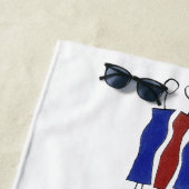 ビーチユニークタオル（手書き） ビーチタオル (インサイチュ)