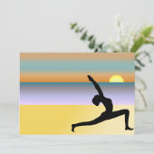 ビーチヨガカスタム招待状 招待状 (スタンド正面)