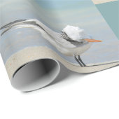 ビーチヨガシーバードランズおもしろい写真 ラッピングペーパー (ロールコーナー)