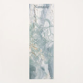 ビーチヨガセージグリーンブ絵を描ラシヘンナマンダラ ヨガマット (正面)