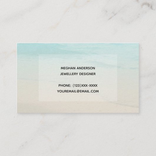 ビーチヨガ 名刺 (裏面)