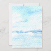 ビーチライトハウス航海のをテーマにしたブライダルシャワー 招待状 (裏面)