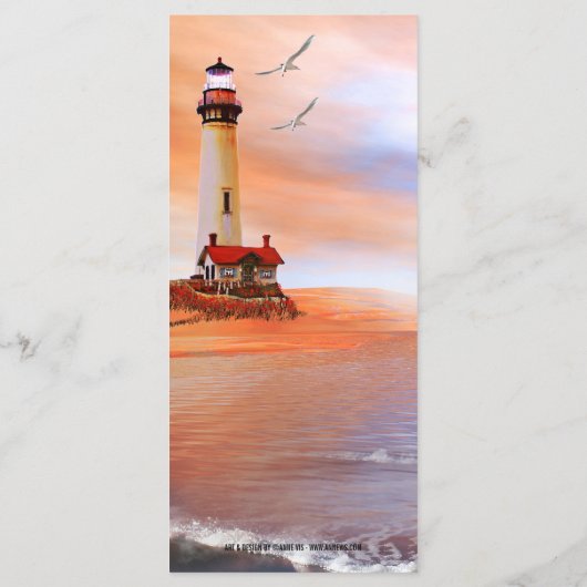 ビーチライトハ結婚ウスのメニューカード メニュー (裏面)