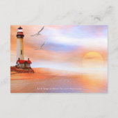 ビーチライトハ結婚ウス囲いRSVP招待状 出欠カード (裏面)