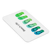 ビーチライフとビーチサンダルのカスタマイズ マグネット (右側)