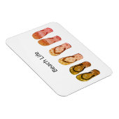 ビーチライフと赤ビーチサンダル マグネット (右側)