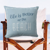 ビーチライフは可愛いコースタルブルー航海のに クッション