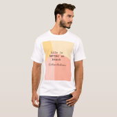 ビーチライフは最高！黄色 オレンジ ボホ ルスティック  Tシャツ (正面フル)
