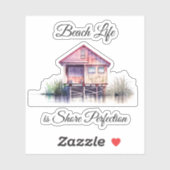 ビーチライフは海岸完璧 シール (シート)