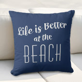 ビーチライフより可愛いタイポグラフィブ航海のルー クッション