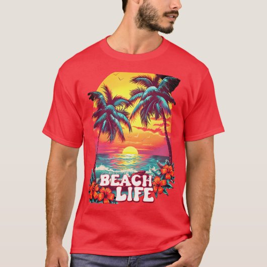 ビーチライフスタイルサマーデイズ Tシャツ (正面)
