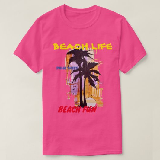 ビーチライフティー Tシャツ (デザイン正面)
