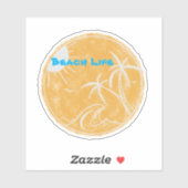 ビーチライフビニールカットシール シール (シート)