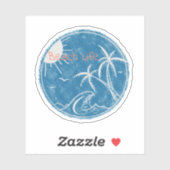 ビーチライフビニールカットシール シール (シート)