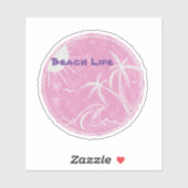 ビーチライフビニールカットシール シール (シート)