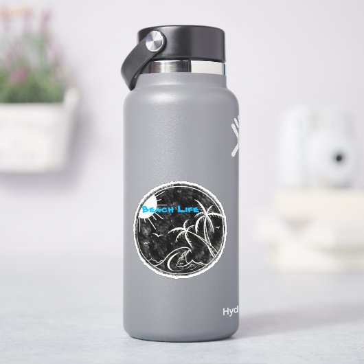 ビーチライフビニールカットシール シール (HydroFlask)
